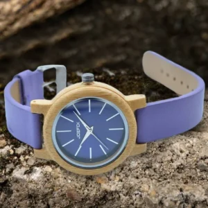 reloj joefox bambu cuero estuch jb6369