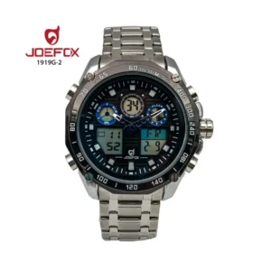 reloj joefox metálico doble f. negro 1919g 2