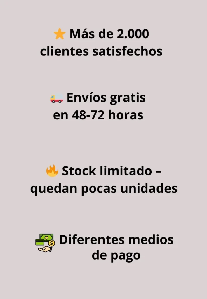 ⭐ más de 1.000 clientes satisfechos
